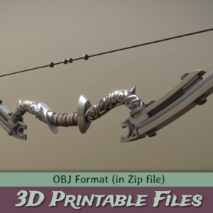 Skyrim Nordic Carved Bow: Printable Files