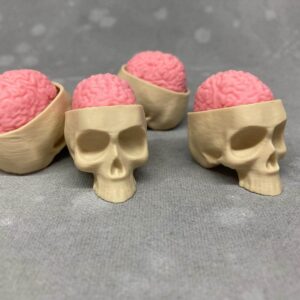 Skull & Brain Clicker Button Fidget